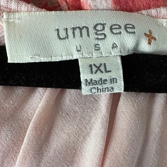 Umgee Light Pink Tunic Top T1 - Picture 2 of 6
